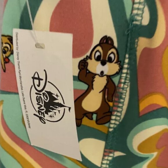 Brand New Genuine Disney Parks Merchandise Chip ‘n’ Dale Retro-Style Leggings - Picture 12 of 13